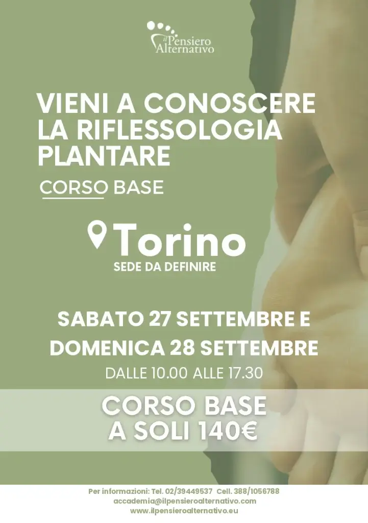 CORSO BASE - RIFLESSOLOGIA PLANTARE TORINO